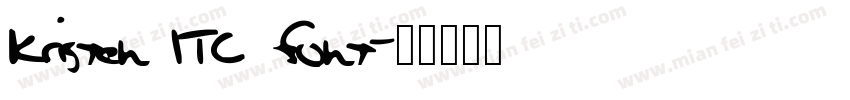 Kristen ITC font字体转换